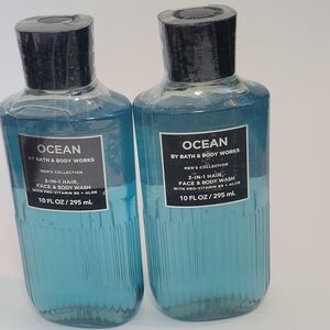 New 2 Bundle Men's Ocean Body Wash Bath & Body Works